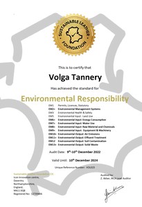 Сертификат Соответствия Экологическим Стандартам SLF 2022