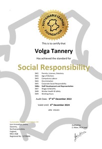 Сертификат Соответствия Социальным Стандартам SLF